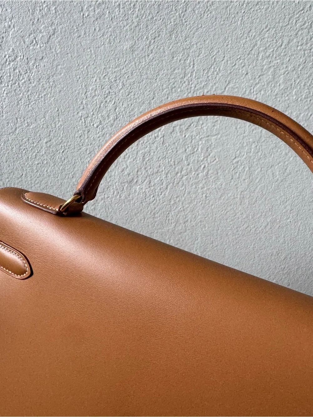 Hermes Kelly 32 Sellier Natural Chamonix GHW
